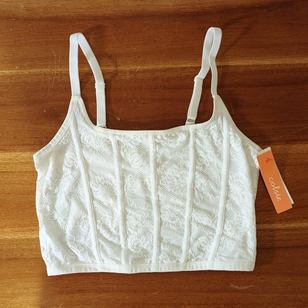 NWT Lace Bralette Crop Top